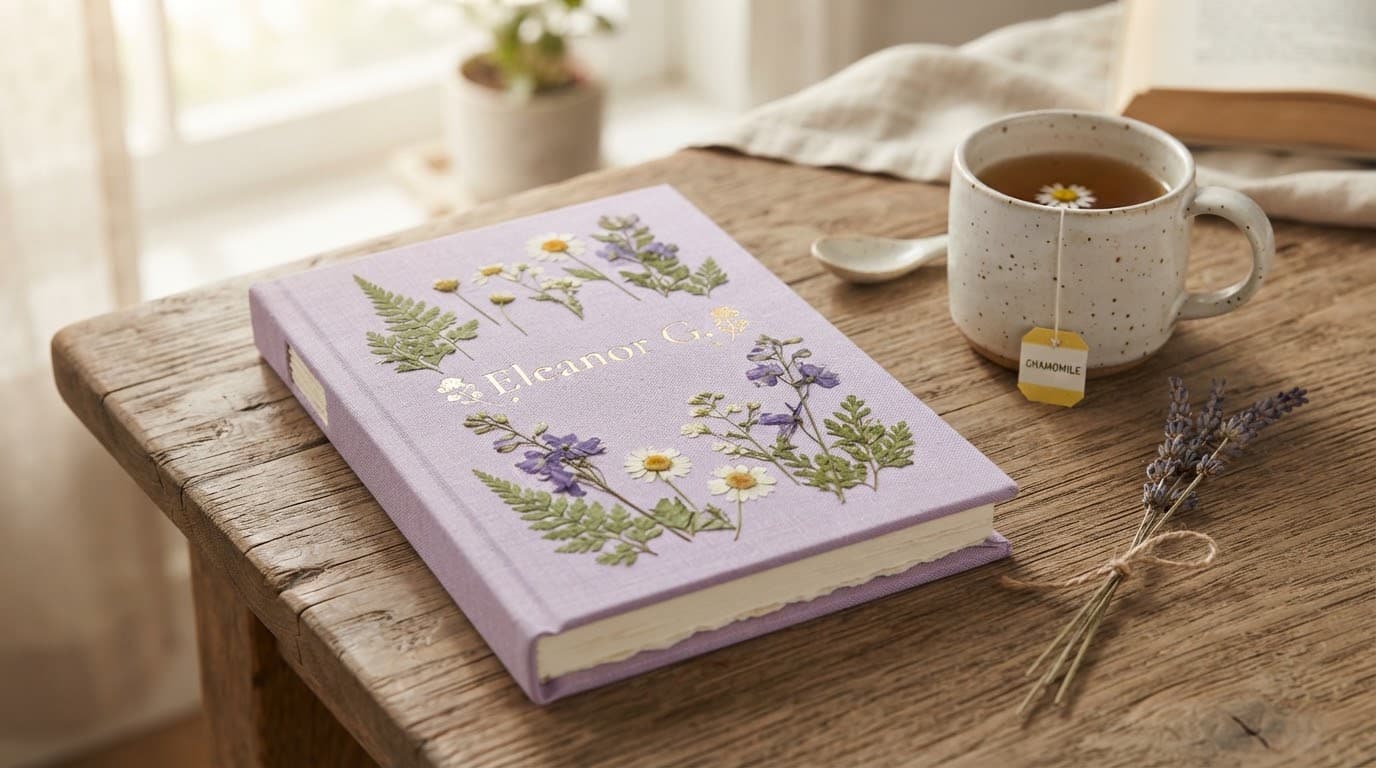 Personalized Floral Notebook
